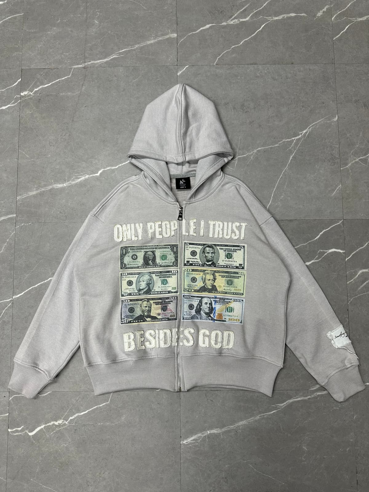 Trust Money Print Hoodie
