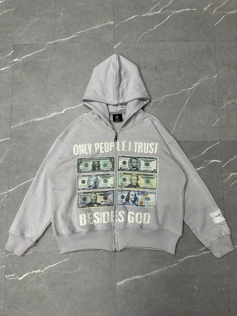 Trust Money Print Hoodie