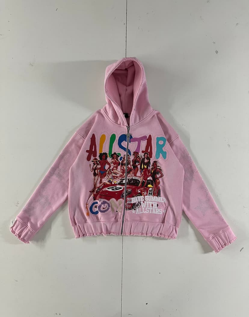 Pink All-Star Car Hoodie