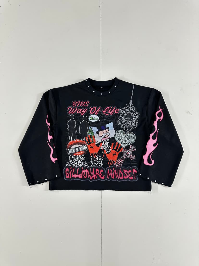 Billionaire Mindset Graffiti Top