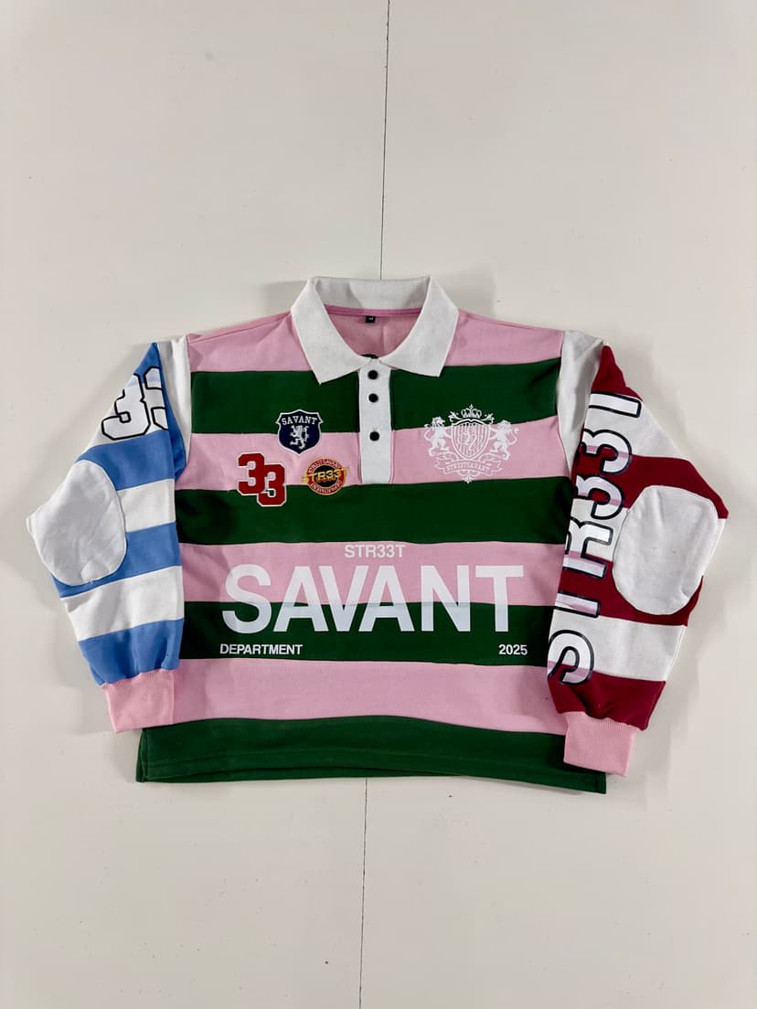 Savant Multicolour Patch Rugby Shirt