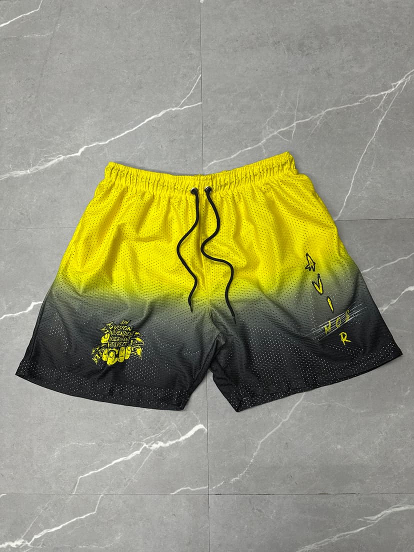 Gradient Mesh Graphic Shorts